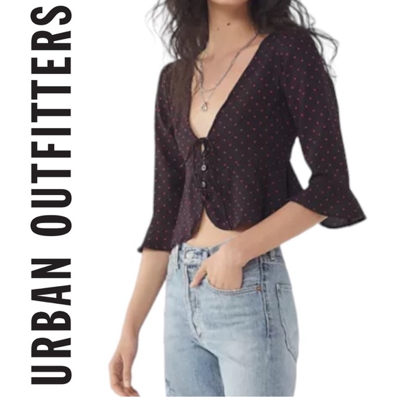 ✨ Urban Outfitters Motel Rocks Vinequa Button Front Blouse ✨ - Picture 2 of 6